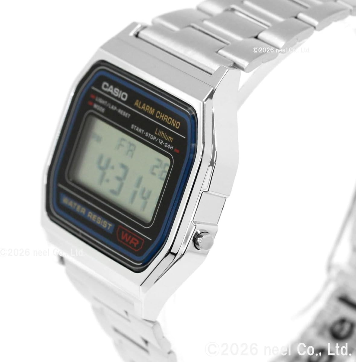 New Casio A158WA-1JH Mens Watch Silver Japan