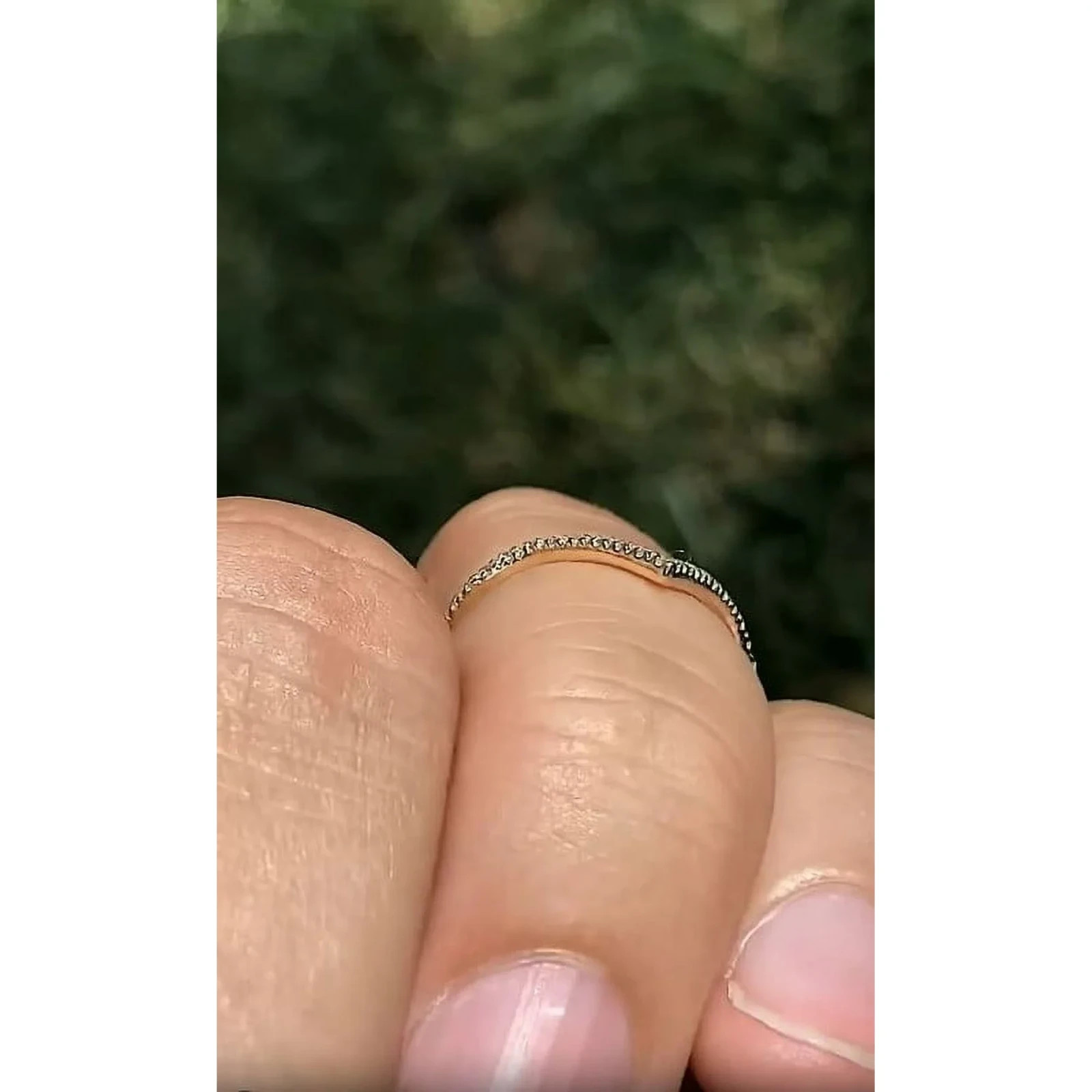 Round Lab Diamond V Shape Curved Chevron Stackable Wedding Band 14K White Gold