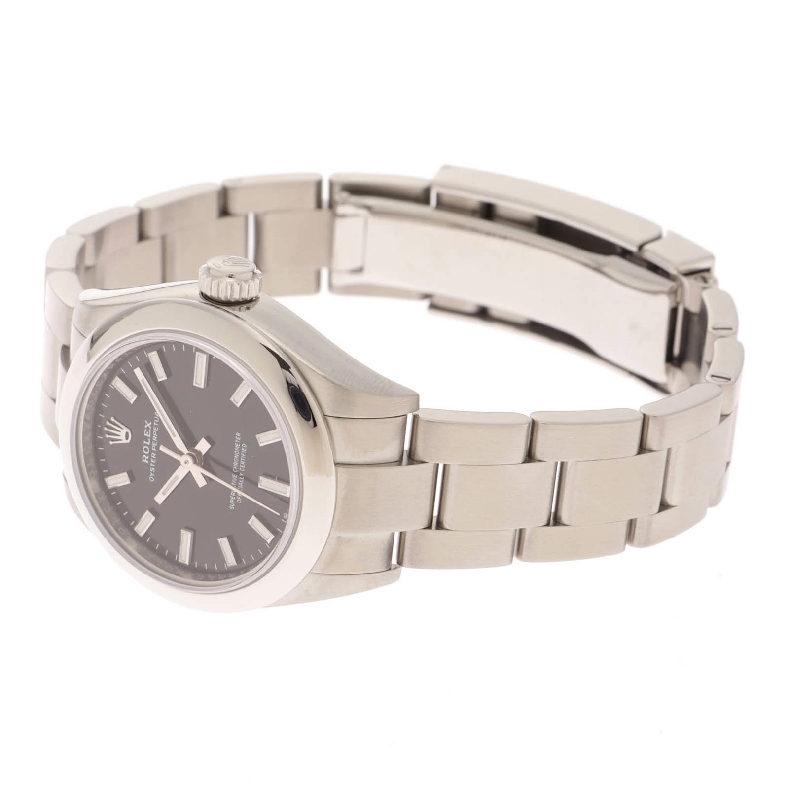 Rolex Oyster Perpetual 276200 Stainless Steel 28mm Black Dial Automatic #DW1945