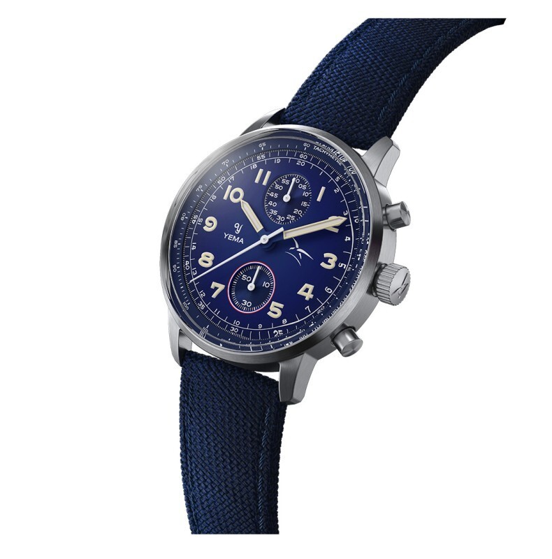 YEMA Flygraf AIR FORCE Mechanical Chronograph Quartz Hybrid Steel Men’s Watch