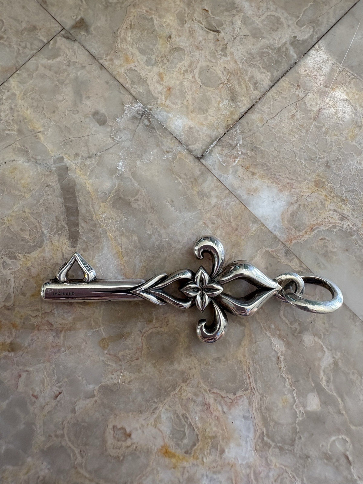 Designer Ann King Key Pendant with 18K Accent