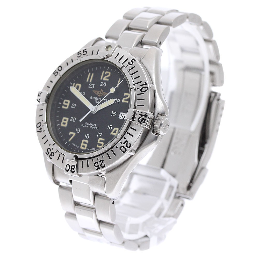 BREITLING Colt A57035 Date black Dial Quartz Men’s Watch_962767