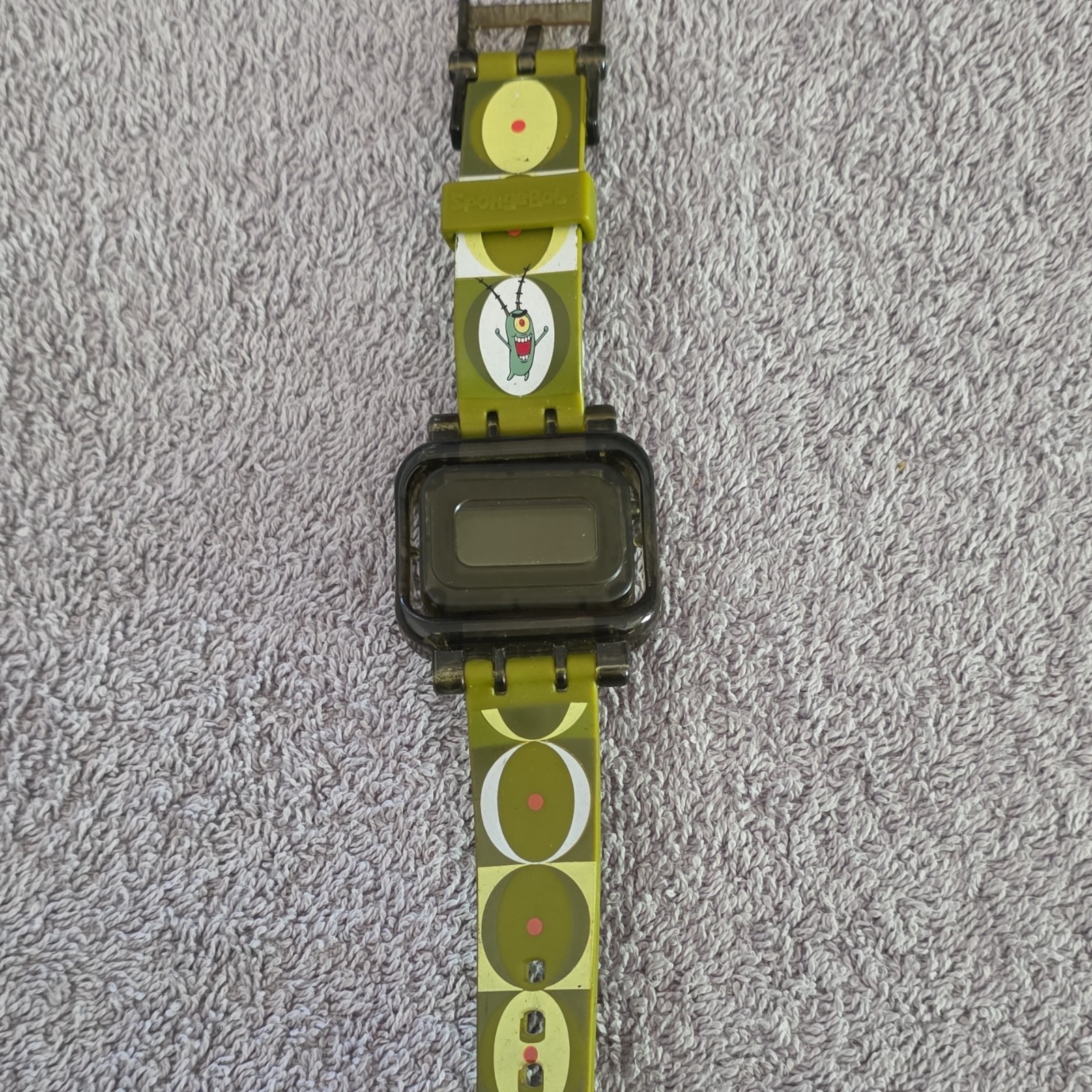 Nickelodeon Plankton Unisex Kids Quartz Analog Rectangle Watch 35mm Green