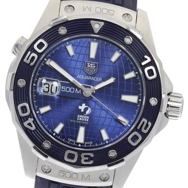 TAG Heuer Aquaracer WAJ2116 44mm SS Navy Dial Automatic Date Watch #C7984
