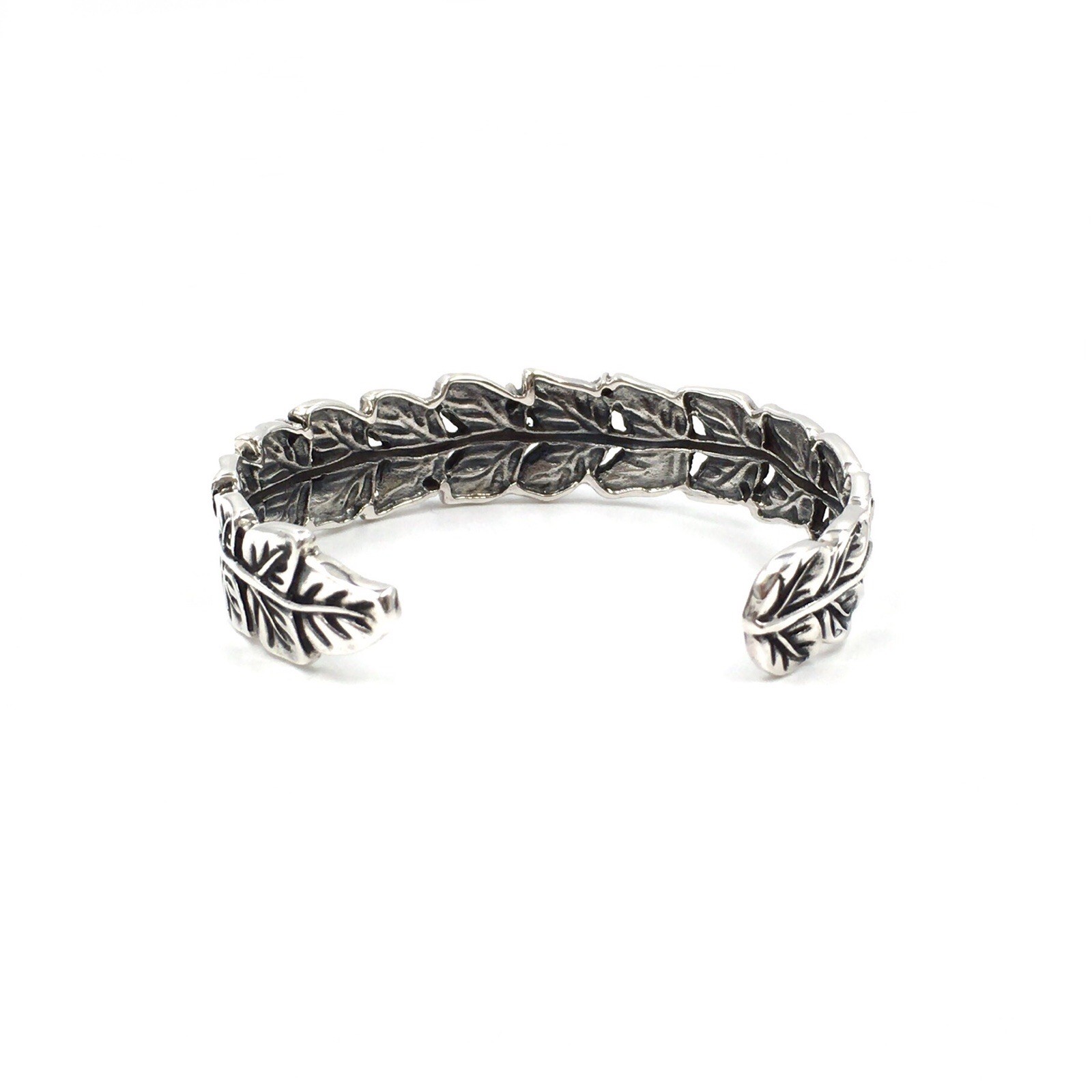 925 Silver Bangle 16mm Sterling Jewellery Bangle Flexible Bracelet Floral 31g