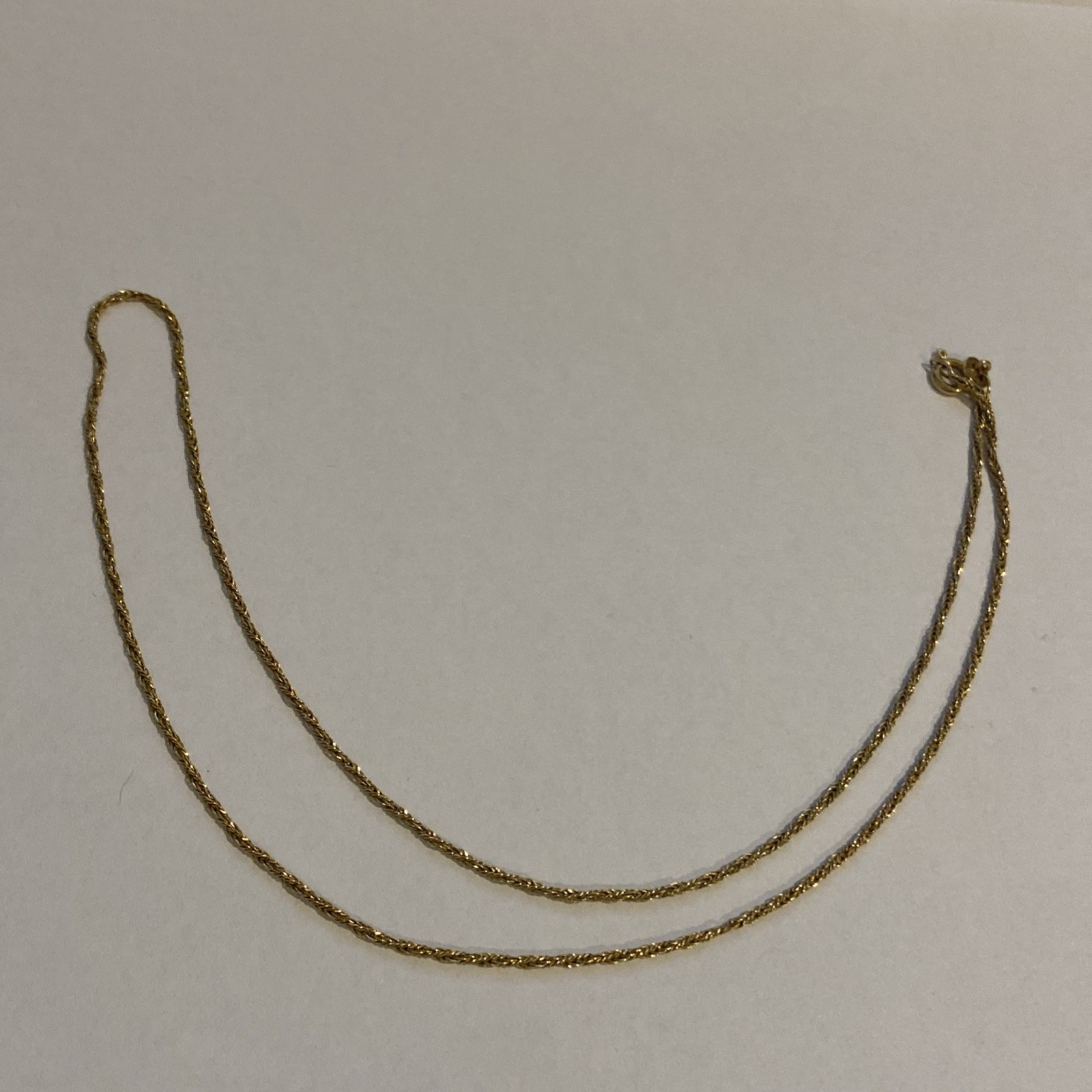 UnoAerre 375 Hallmarked 9ct Gold Italian Necklace Chain – Star 1 AR (ARezzo)