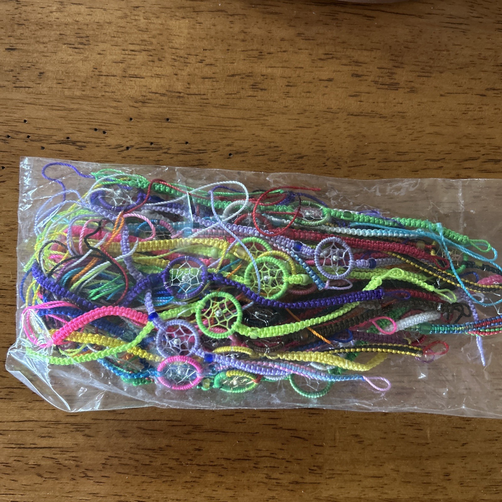 Peruvian Handmade,Dreamcatcher Friendship Bracelets, lot of ~25 rainbow colors