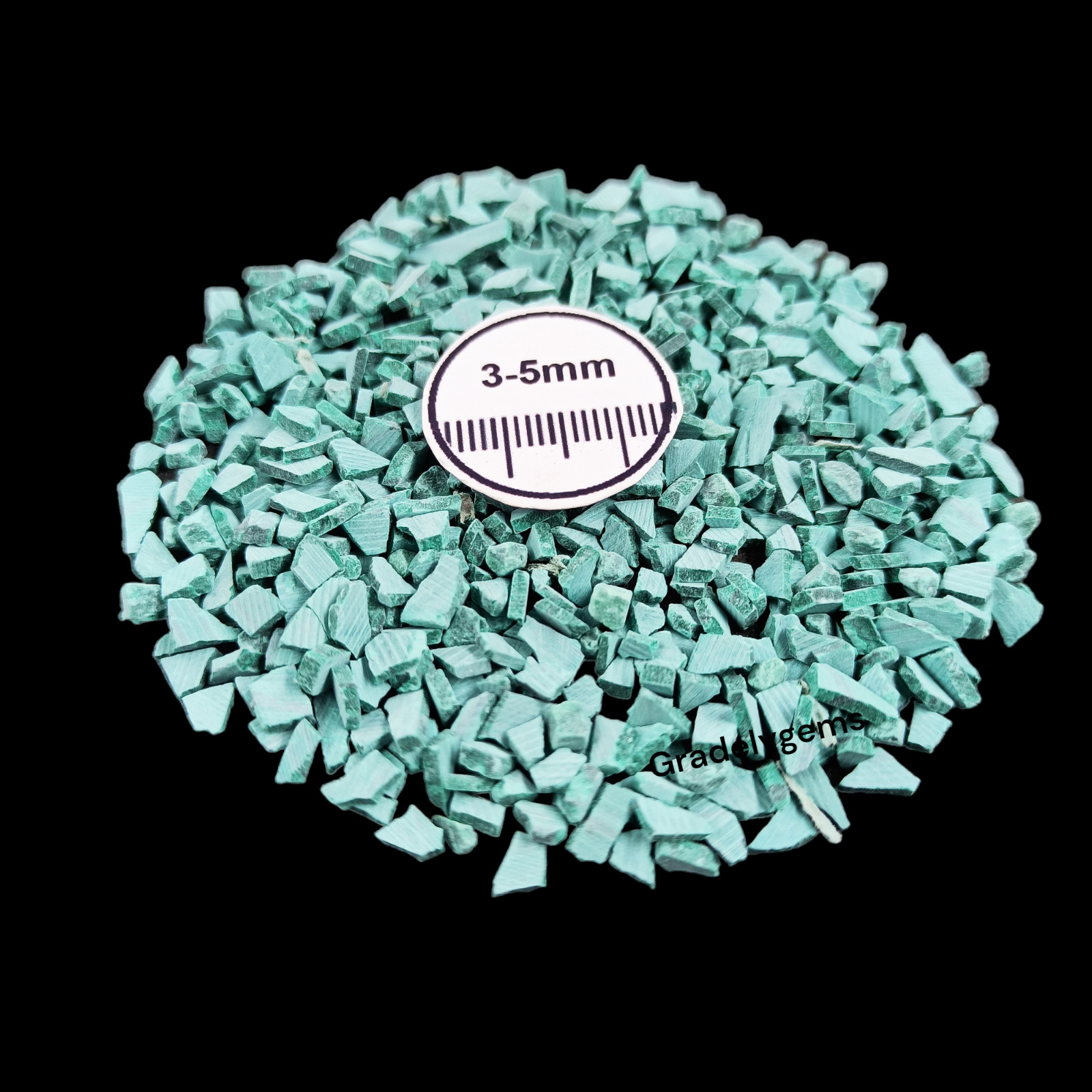 Malachite Turquoise Gemstone Crushed Powder – Rich Green Elegance for Resin Art,