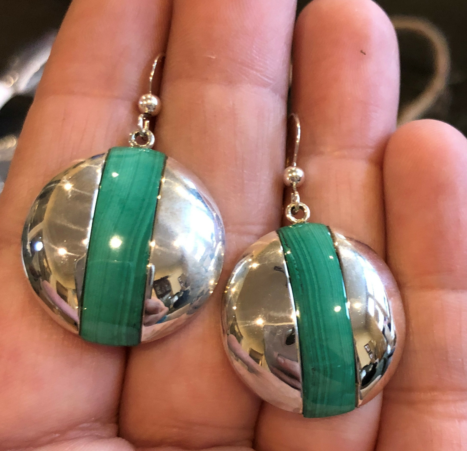 MINE FINDS by JAY KING Malachite Earrings, Sterling Silver