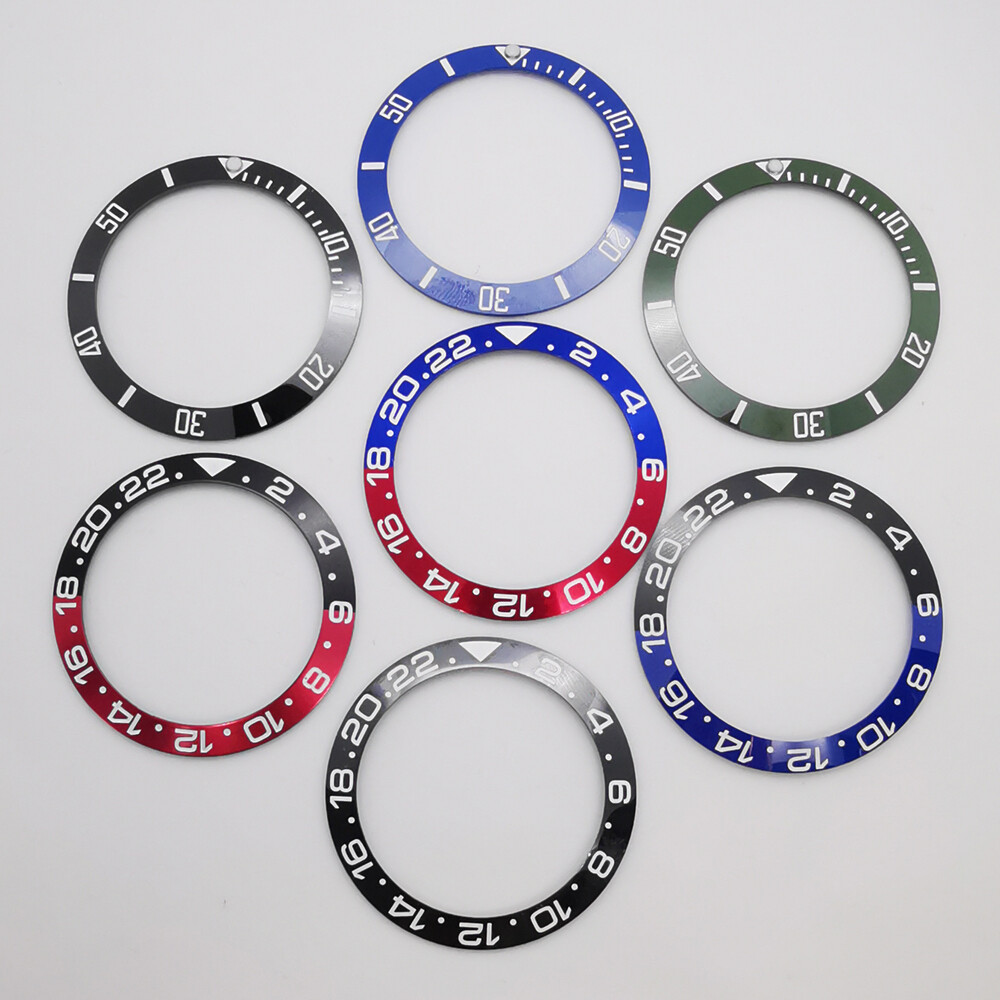 40mm Aluminum Ceramic Watch Bezel Insert Ring for 43mm Automatic Men Watch