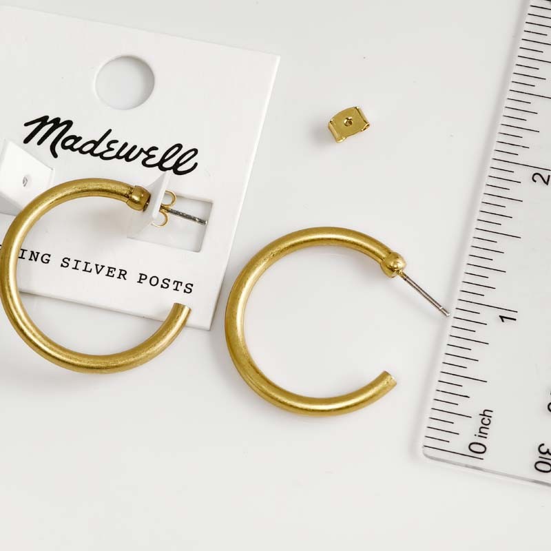 33mm MadeWell Minimalist Hoop Earrings Gift Retro Women Party Vacation Jewelry
