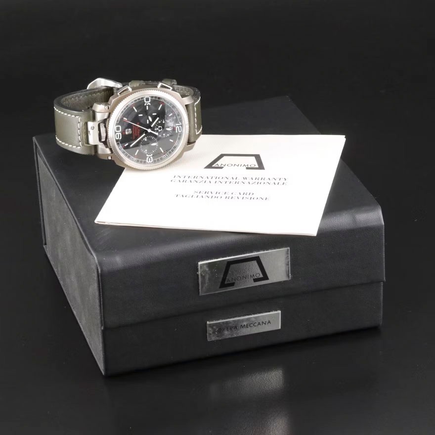 Anonimo Militare Crono Opera Meccana Model 2017 Ox-Pro Limited Edition MINT