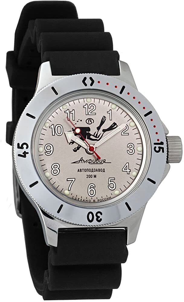 Vostok Amphibia 120658 Watch Scuba Dude Diver Automatic USA SELLER
