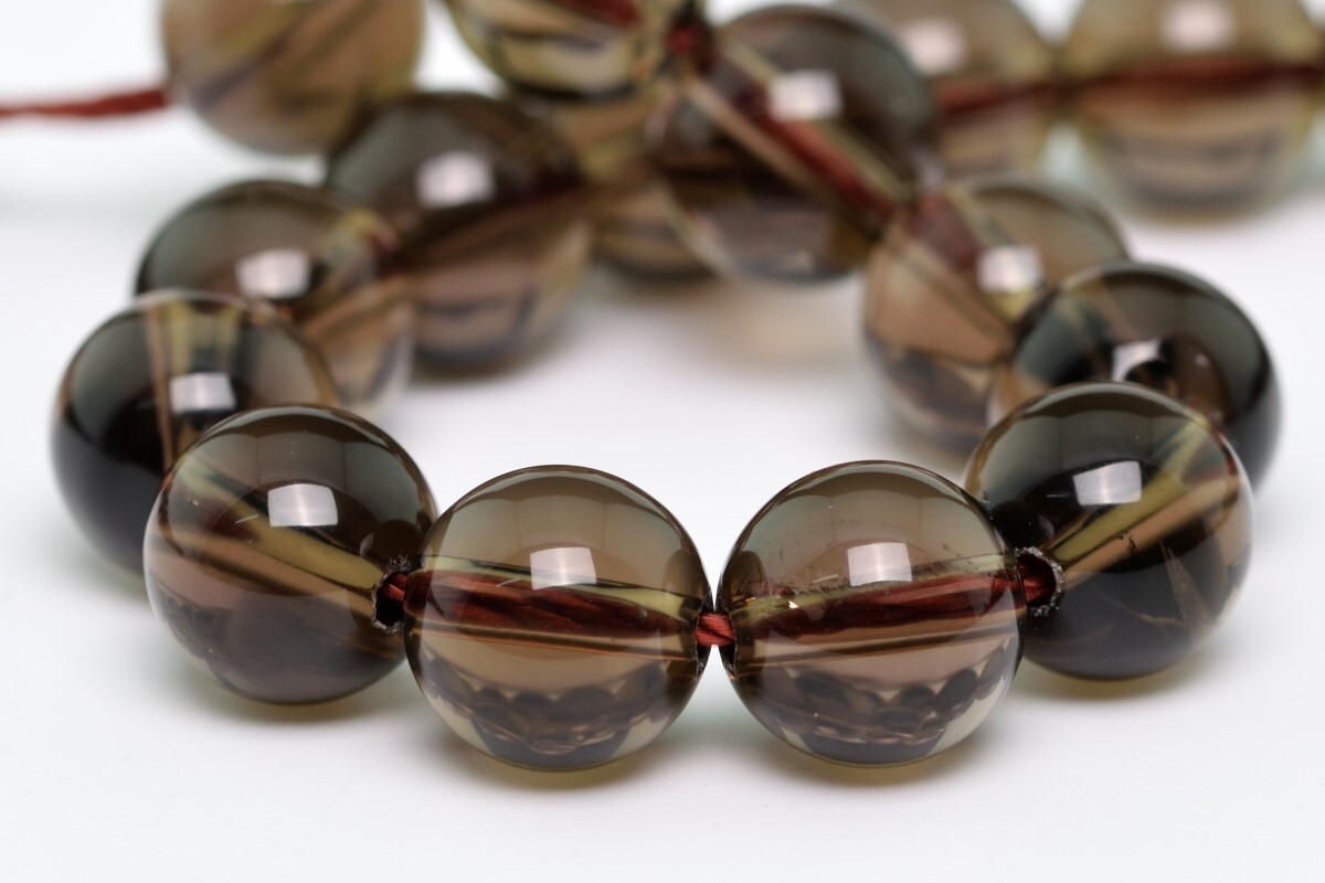 Natural Smoky Quartz Beads Grade AAA Round Gemstone Loose Beads 3-4/5-6/7-8/MM