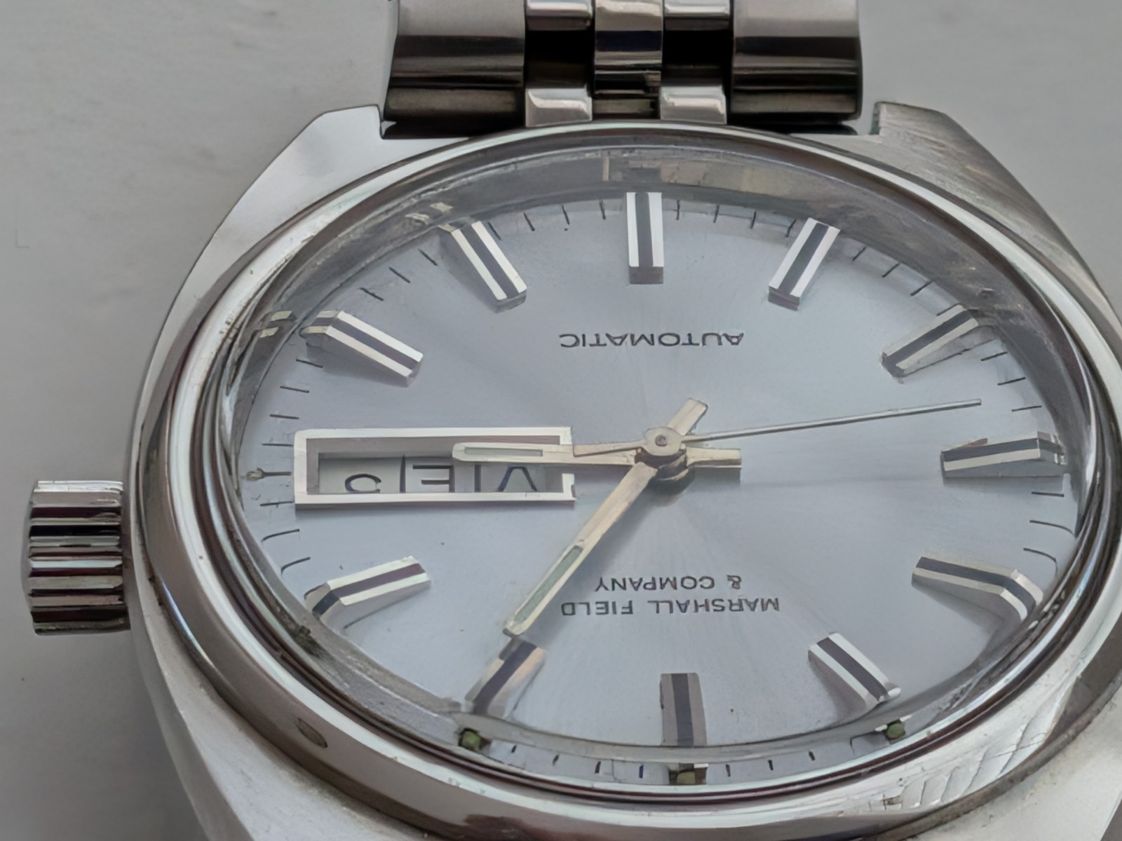 Marshall Field & Company Swiss Made Men’s Automatic Watch Nice! Runs&Looks Great