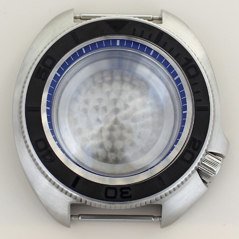 44mm Turtle Mod Stainless Watch Case Fit 28.5mm Dial For Seiko NH35 NH36 NH38