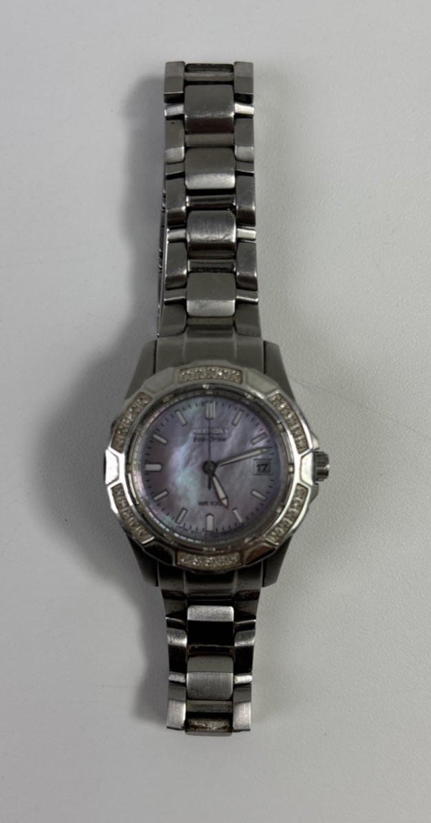 Citizen Eco-Drive Automatic Women’s Pink Mother Of Pearl Stainless Watch WR100