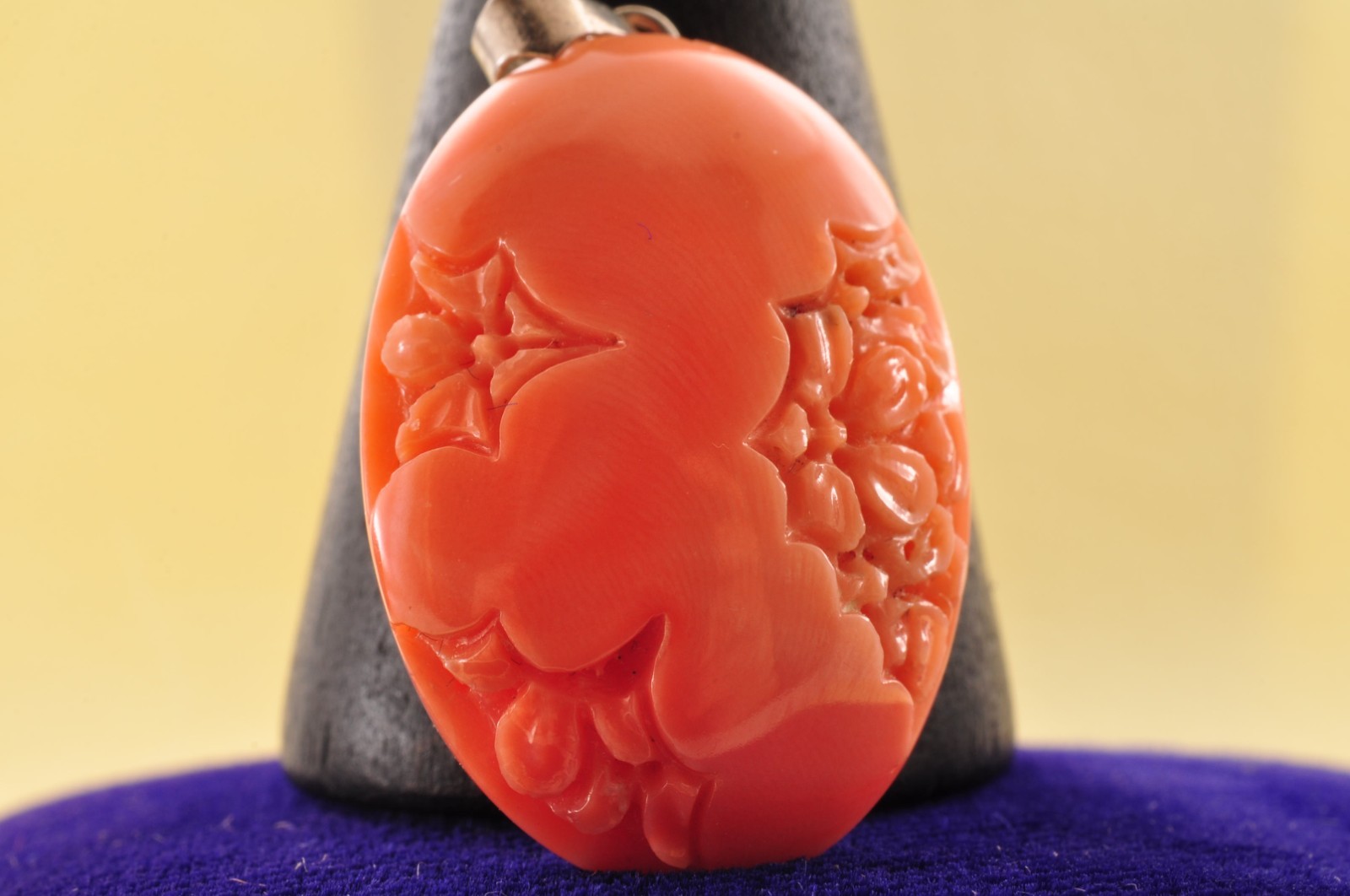 With Certification, MOMO coral pendant top ( 27mm(1.06in) 16.0ct) Flower Pattern