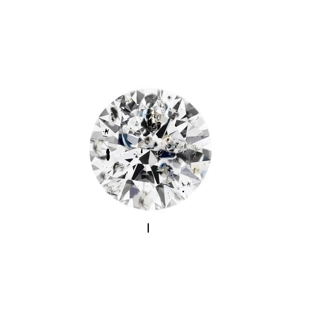 2 pc Natural Diamond 2.3mm Round Brilliant Full Cut GH Color VS SI1 SI I Clarity