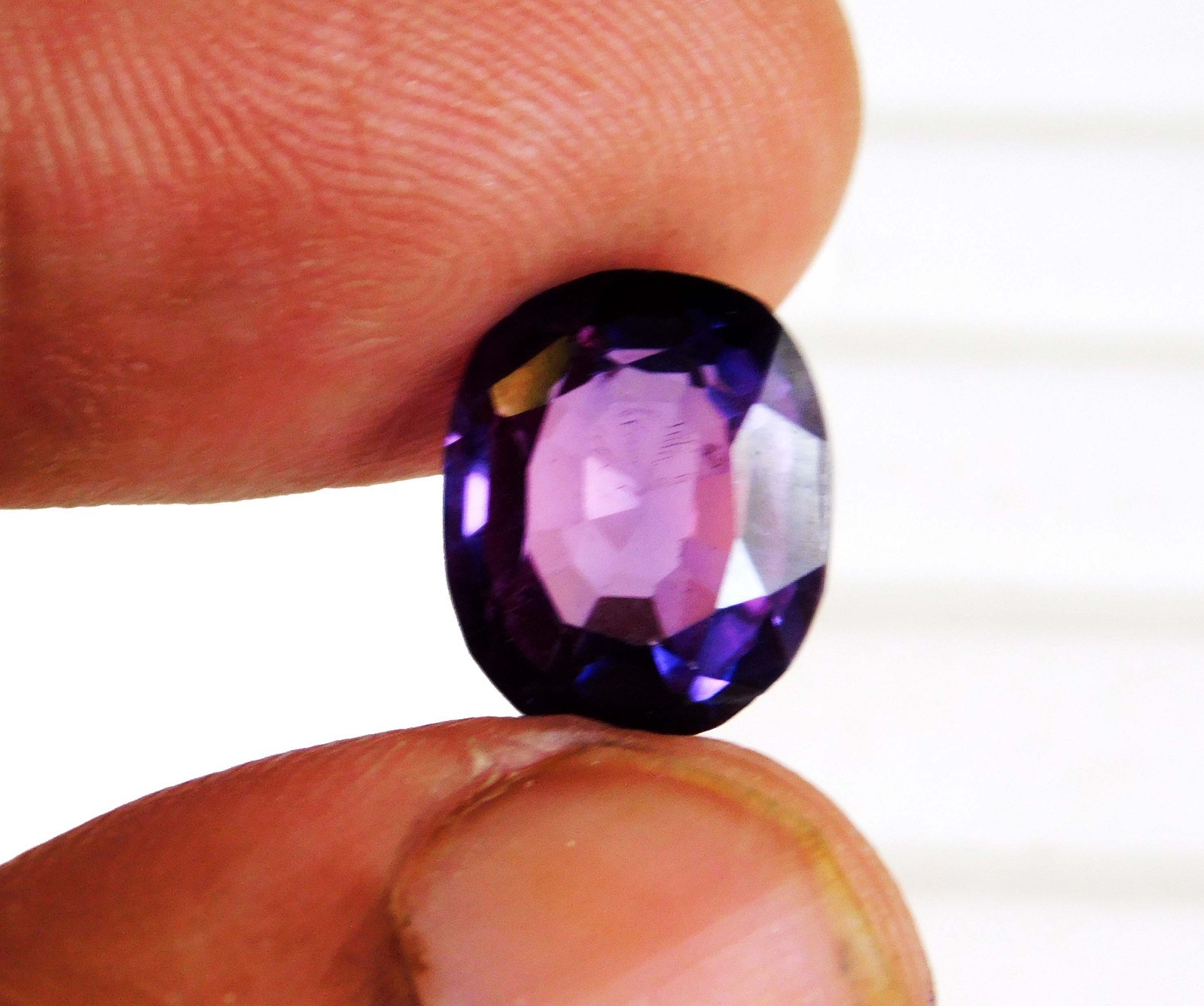 7.20Ct Natural Translucent Violet oval Cut Hackmanite Loose Gemstone