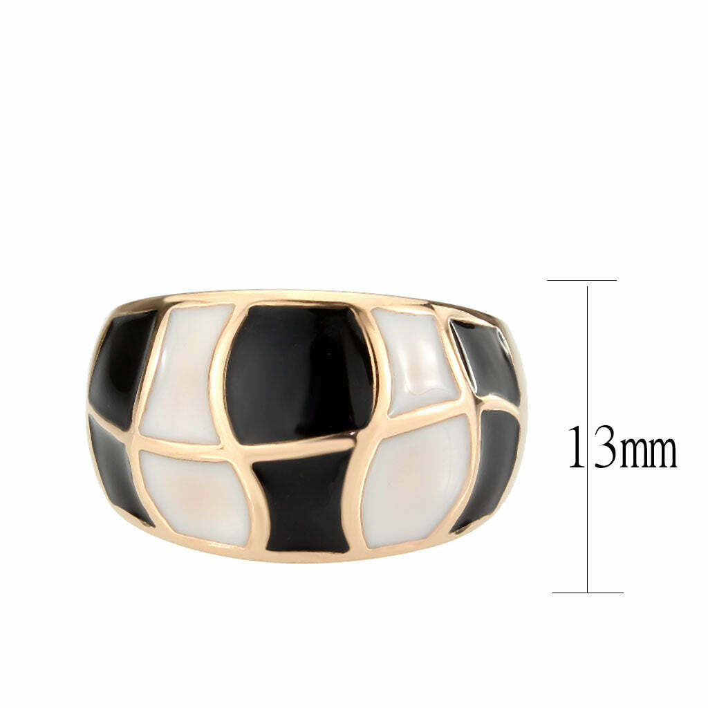 TK3827 – IP Rose Gold(Ion Plating) Stainless Steel Ring with NoStone in No Stone