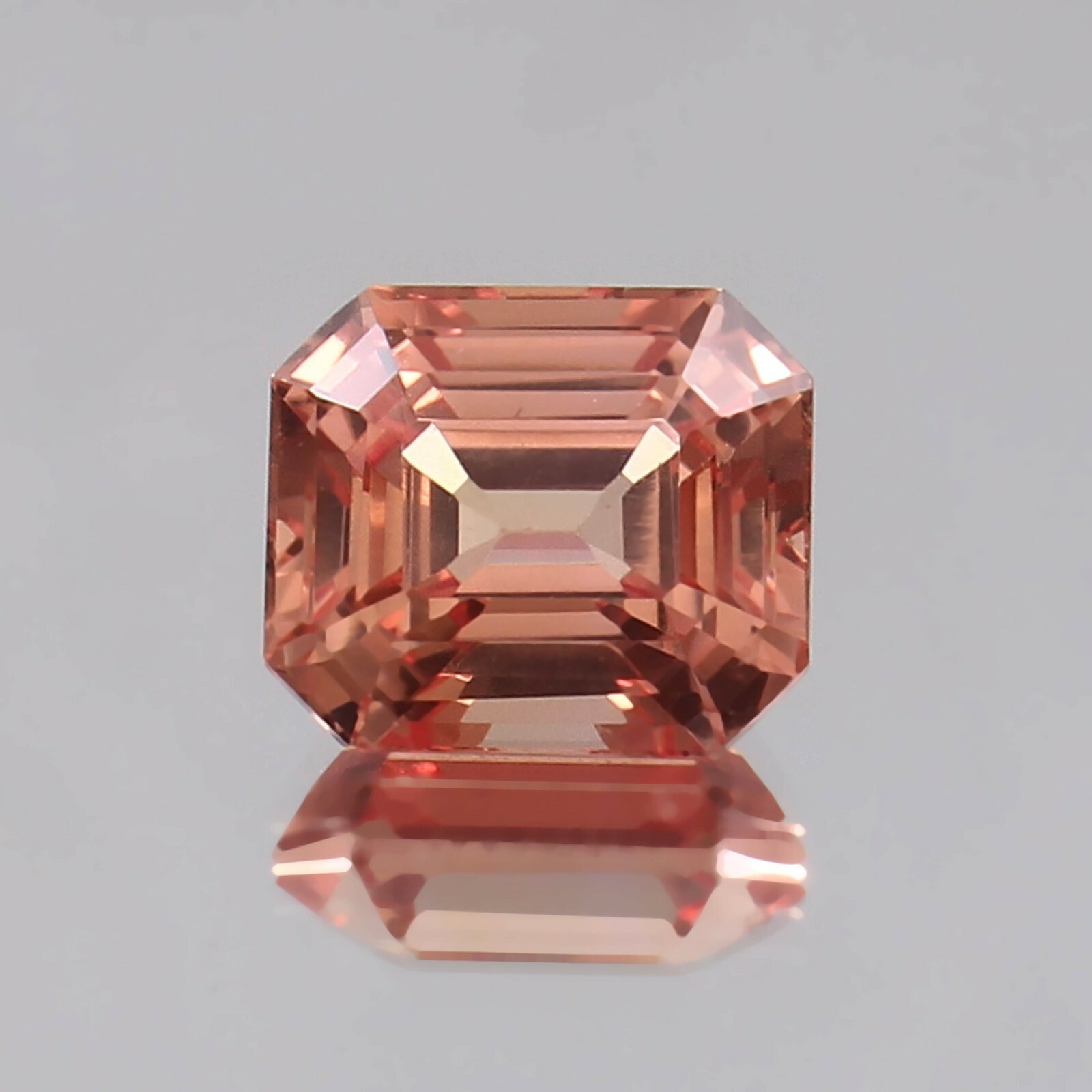 6.90 Ct Natural Flawless Ceylon Padparadscha Sapphire Loose Radiant Cut Gemstone
