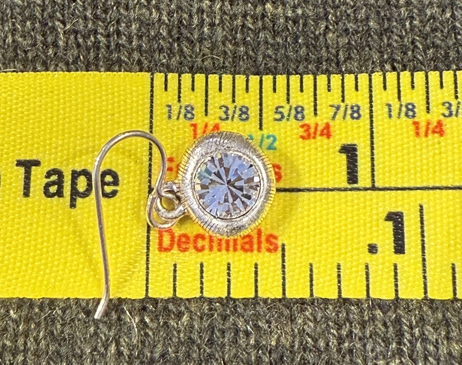 NEW Patricia Locke Silver / Crystal NUGGET French Wire Earrings – RETIRED SIGNED