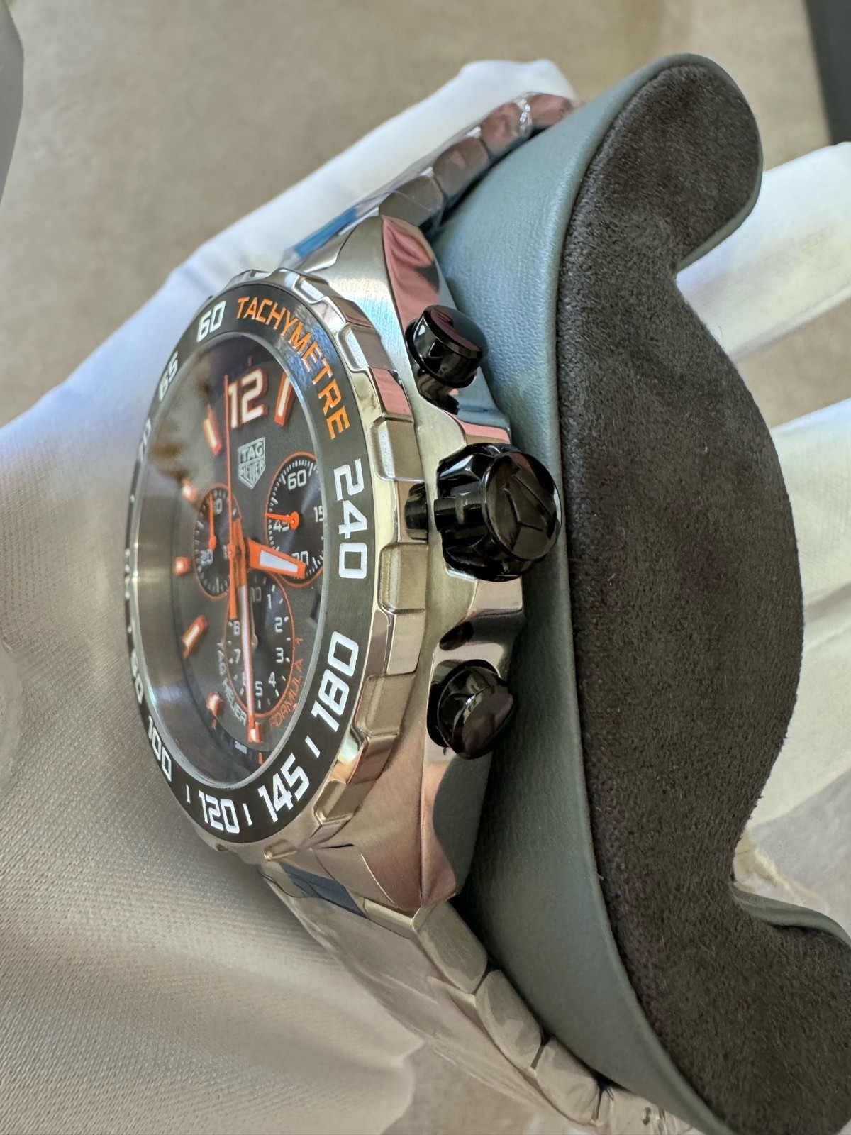 TAG Heuer Formula 1 Quartz Chronograph Grey Orange Men’s Watch CAZ101AH.BA0842