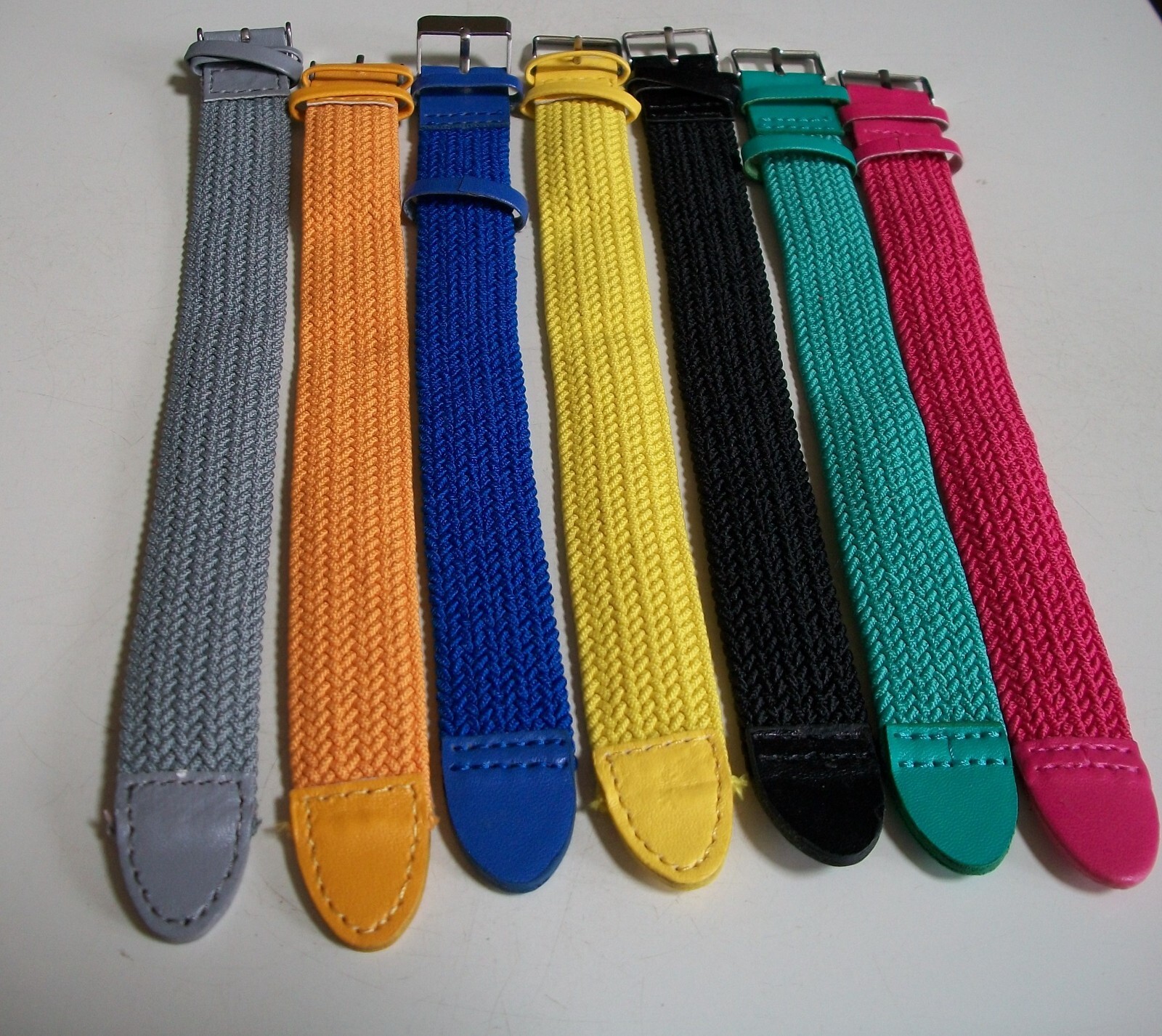 WOMEN’S 7 PIECES FABRIC FAUX LEATHER BAND FOR WATCH OR OTHER USE