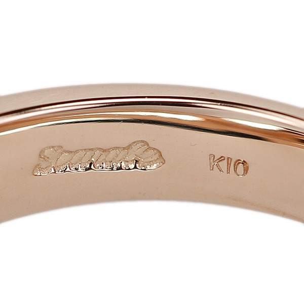 Scarab diamond ring K10 Pink Gold watermark Used 908529