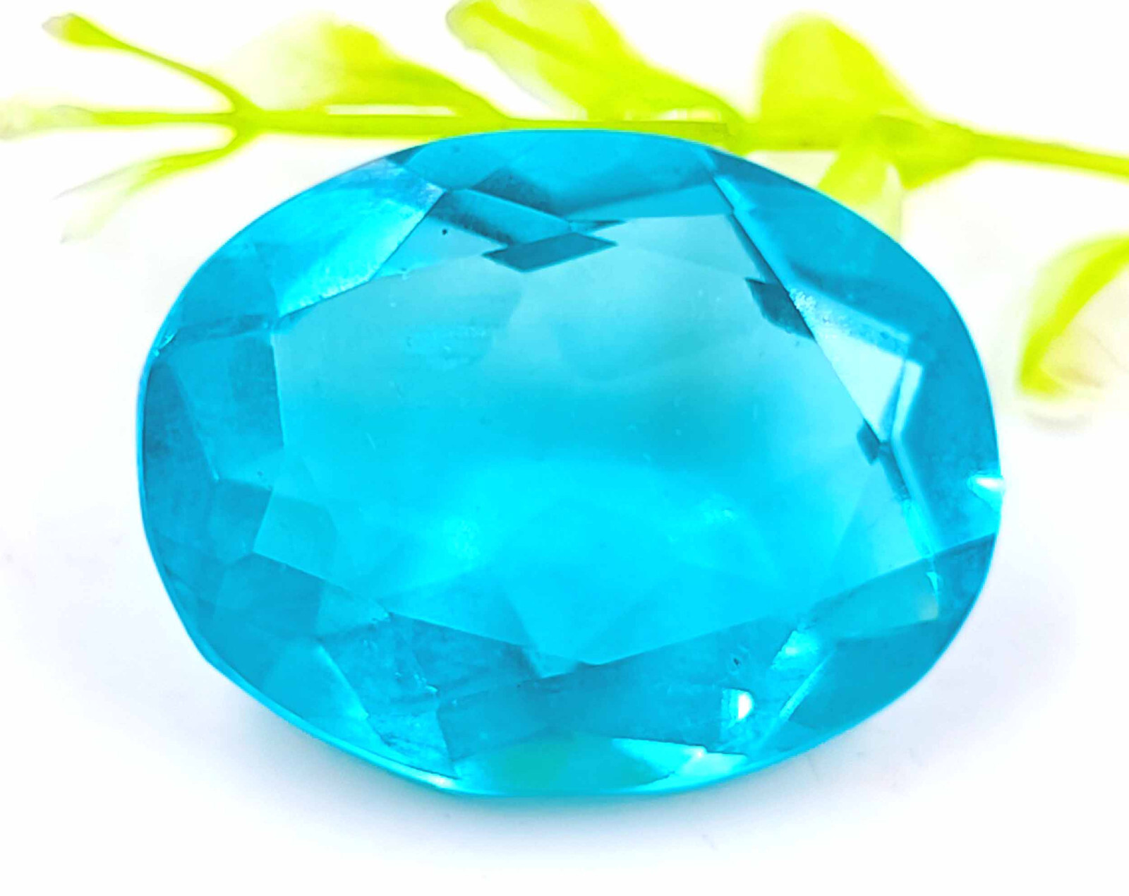 120Ct EGL Certified Sky-Blue Aquamarine Transparent Brazil Oval Cut Gemstone AKN