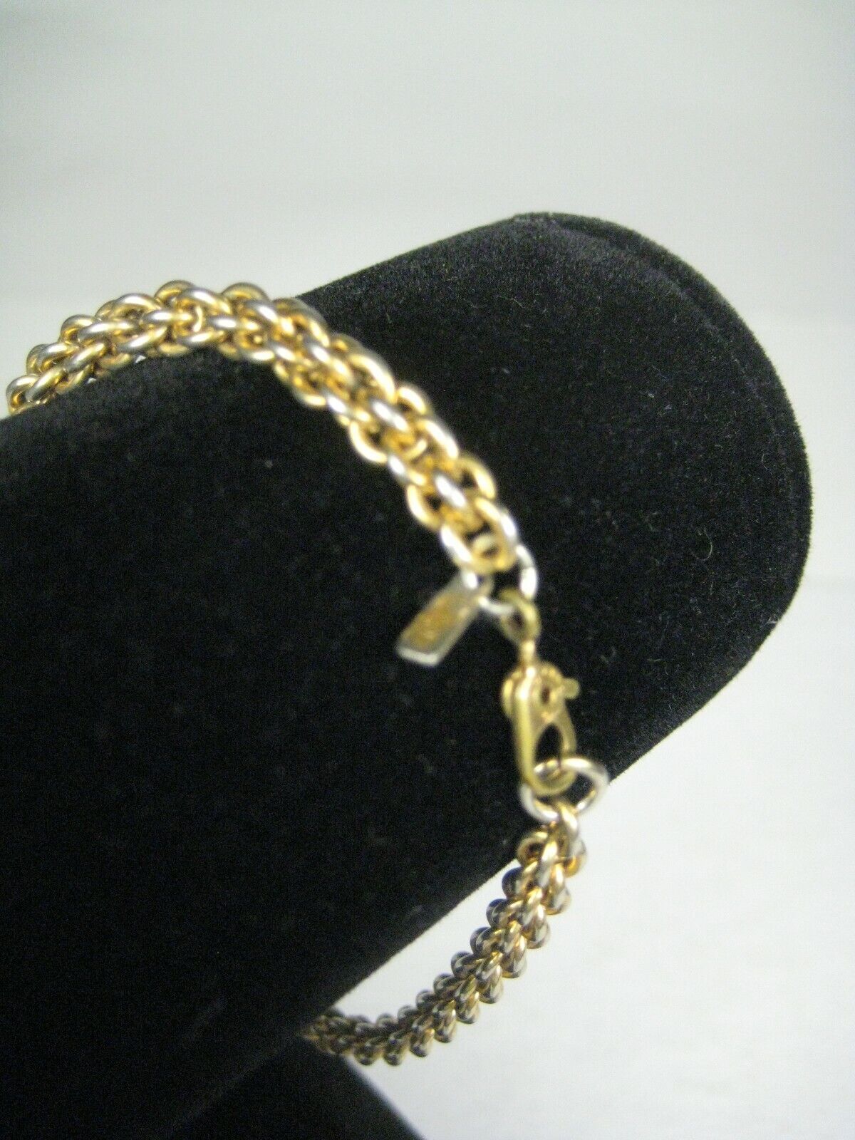 Monet Bracelet Goldtone 7.25 In Modern Chain Braided Women Men Jewelry Signed