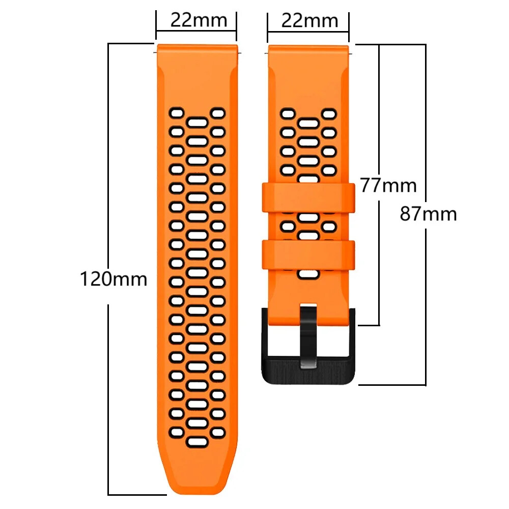 Silicone Band Strap for Amazfit GTR 4 3 Pro 2 2e 47mm Balance Stratos Pace 2 2S