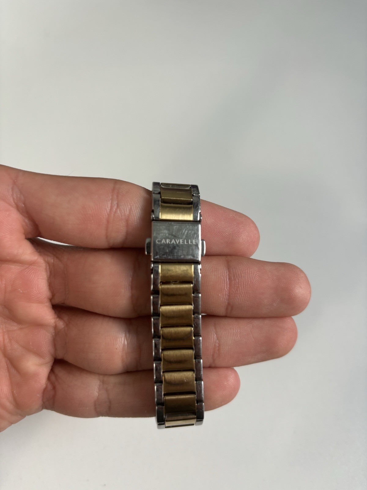 Bulova Caravelle Diamond Two-Tone Bracelet White Dial Women’s Watch 45P108