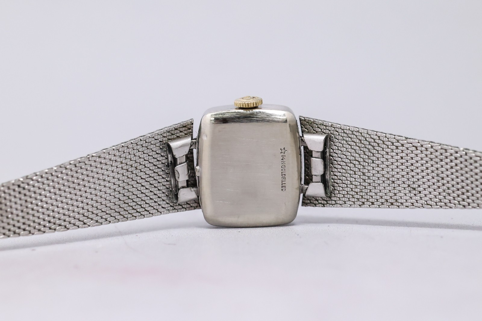 14K GF *Vintage 1971* OMEGA De Ville Cal.485 Manual Winding Linen 17J 20mm Women