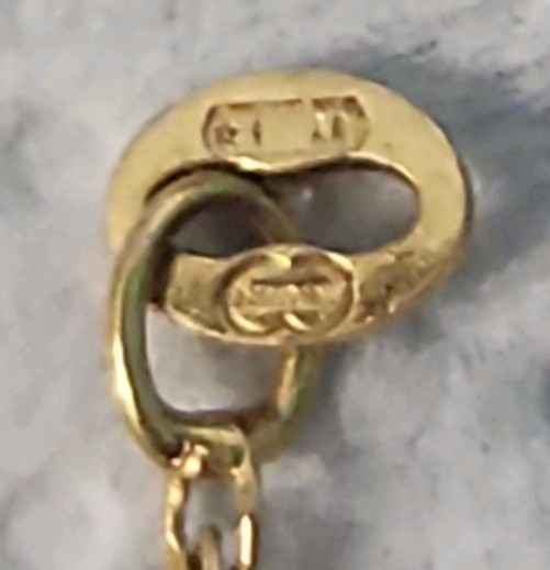 Vtg UNOAERRE 14k Gold Singapore Chain Necklace Italy 1AR 2g 16in Lgth Ships Free