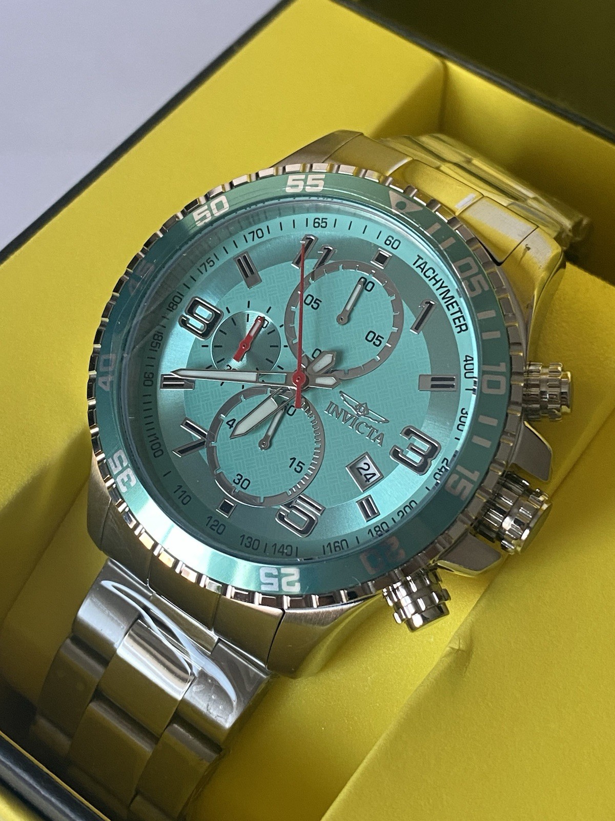 Brand New Invicta Specialty Mach Gala Men’s Watch 48mm Steel (69820) TachyMeter