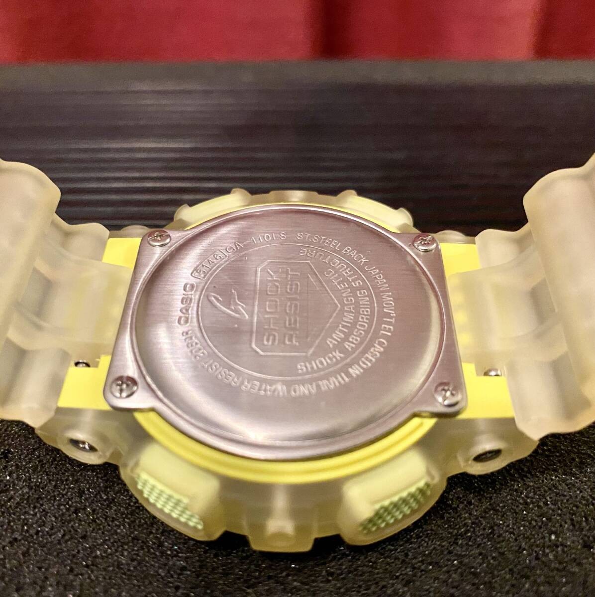 () CASIO G SHOCK GA 110LS Skeleton Yellow 2020 MODEL G Shock Quartz CASIO
