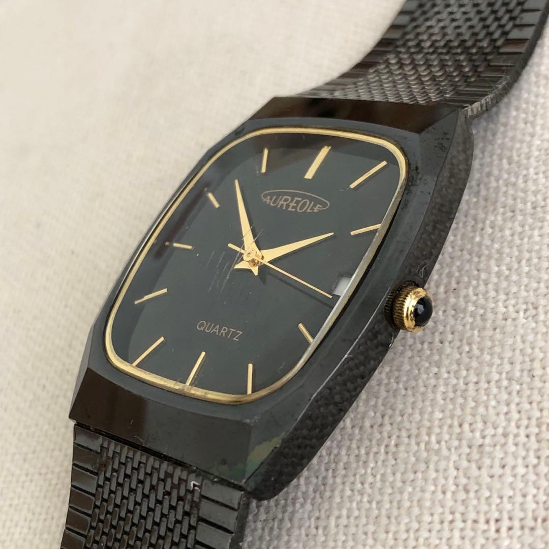 Aureole Quartz Mens Wrist 16-20cm Watch
