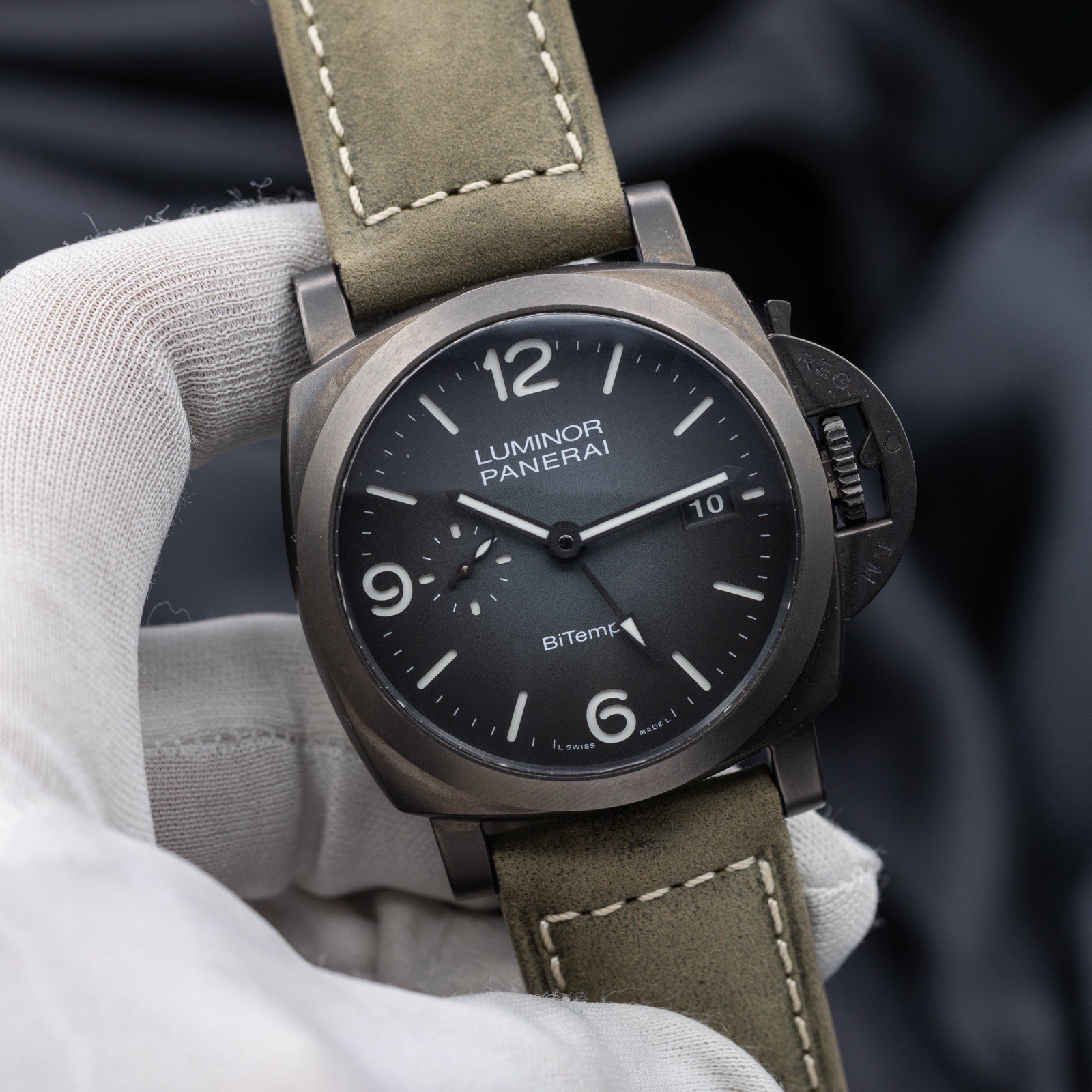 Panerai Luminor Bitempo PAM01467 NYC Boutique Ed. 44MM Black Titanium -Comp. Set