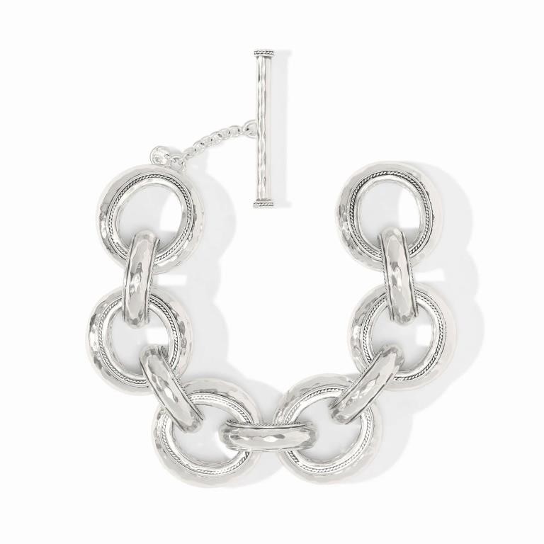 Julie Vos Pure Silver Plate Cannes Link Bracelet