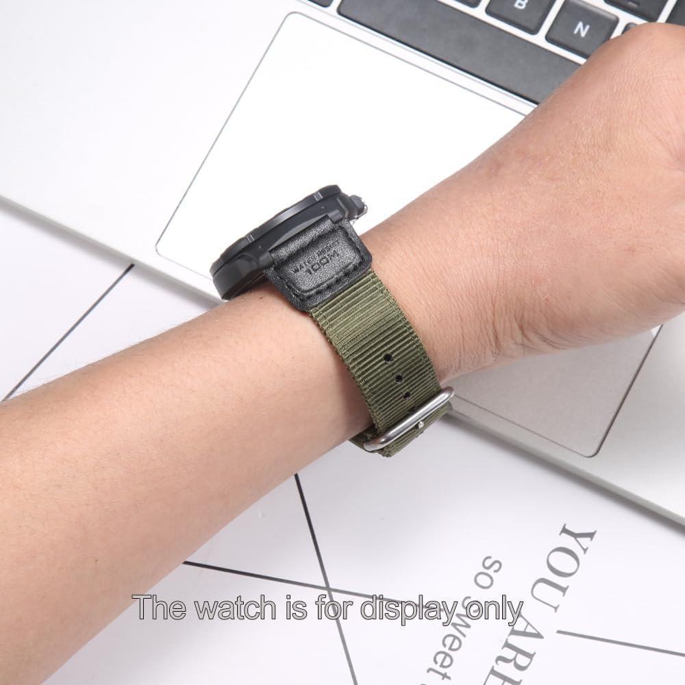 A158WA Nylon Watch Strap Compatible with Casio F108WH A168WA-1 AE1200WH W800HG A