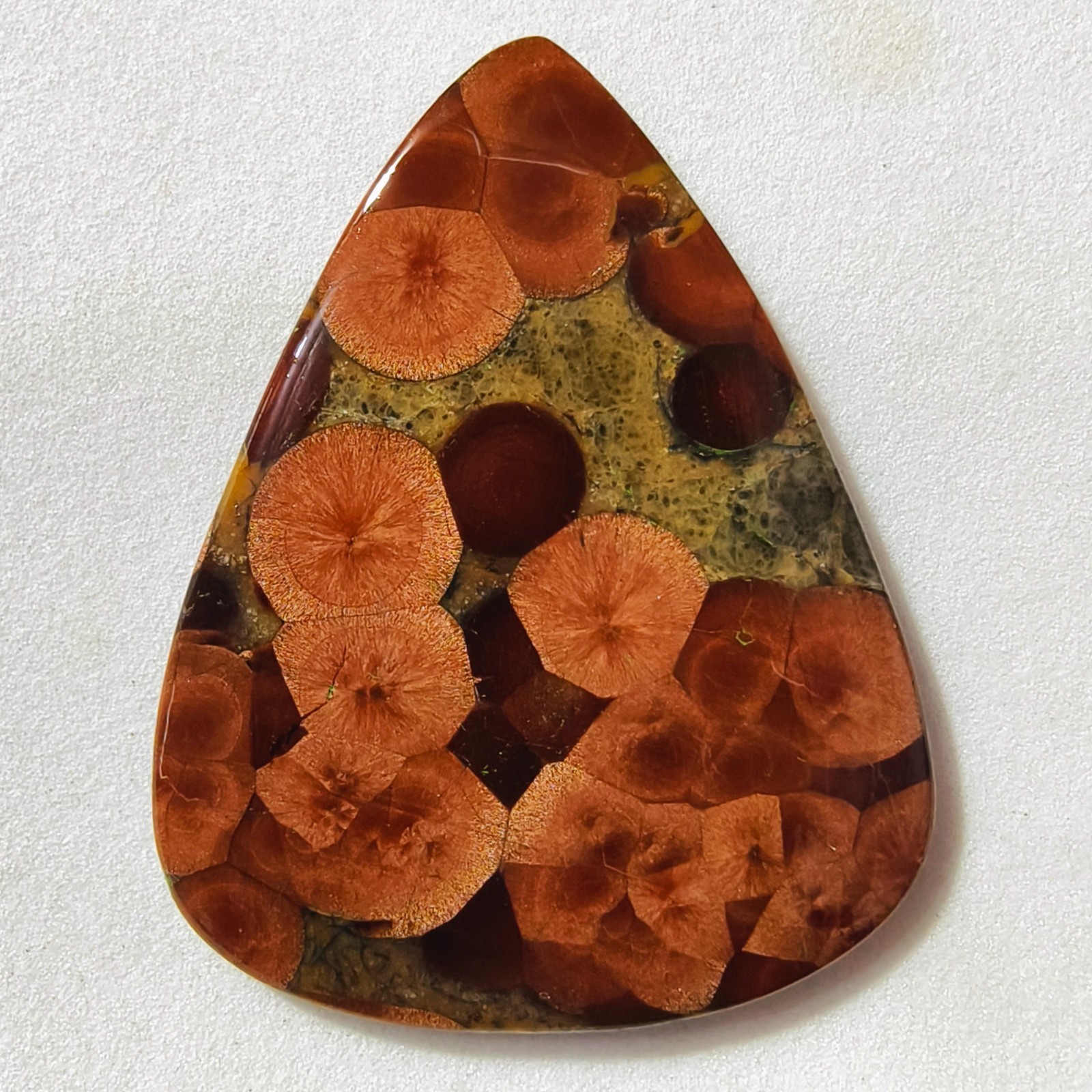 38 Cts Natural Peanut Obsidian Cabochon Gemstone For Jewelry 43.4×33.8×3.7 MM
