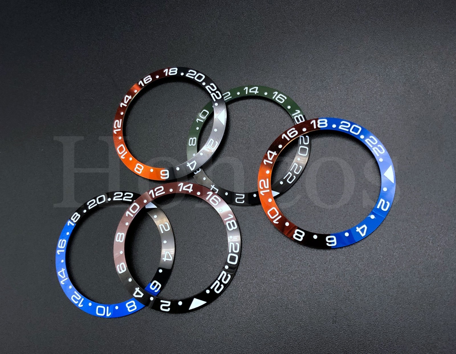 40MM Ceramic Replacement Bezel insert GMT for SKX007 0020 CASE Fits for Seiko