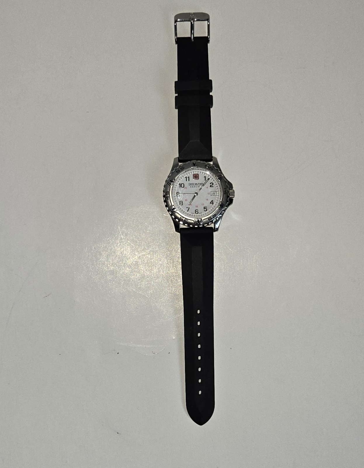 Swiss Made Swiss Military HANOWA Watch. Works! New Battery Stainless Steel 10ATM