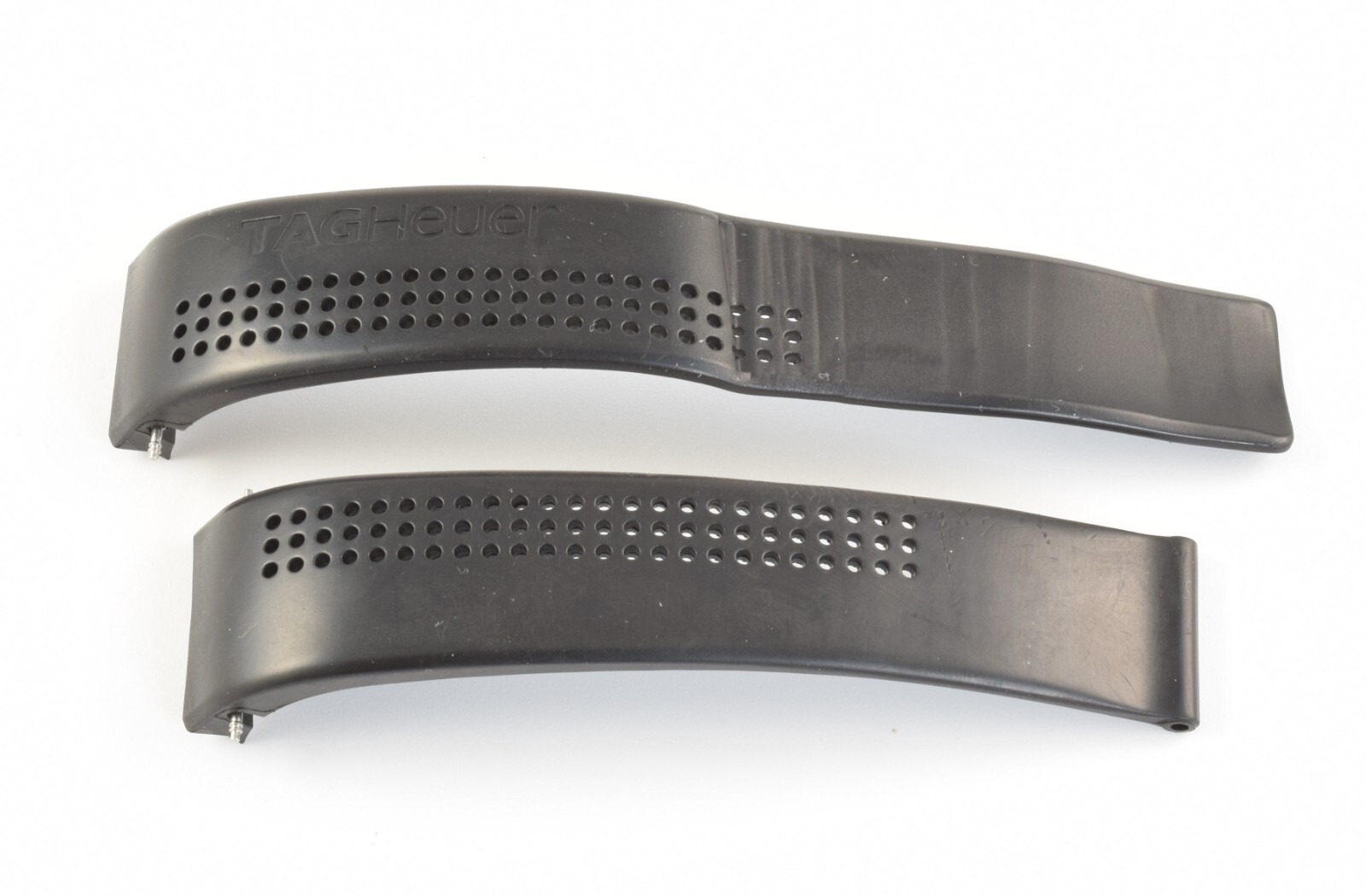 TAG Heuer Carrera 41mm Black Rubber 20mm to 18mm Wide Watch Strap FT6014, FT6040