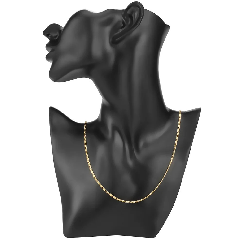 16-30inches wholesale 18K Gold Noble fashion chain pretty Necklace Jewelry