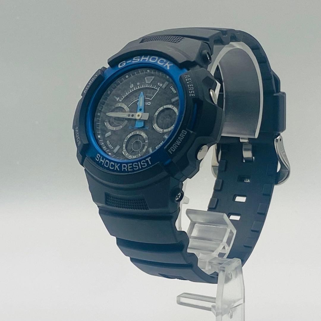 CASIO G-SHOCK AW-591 Black Blue Analog-Digital Watch