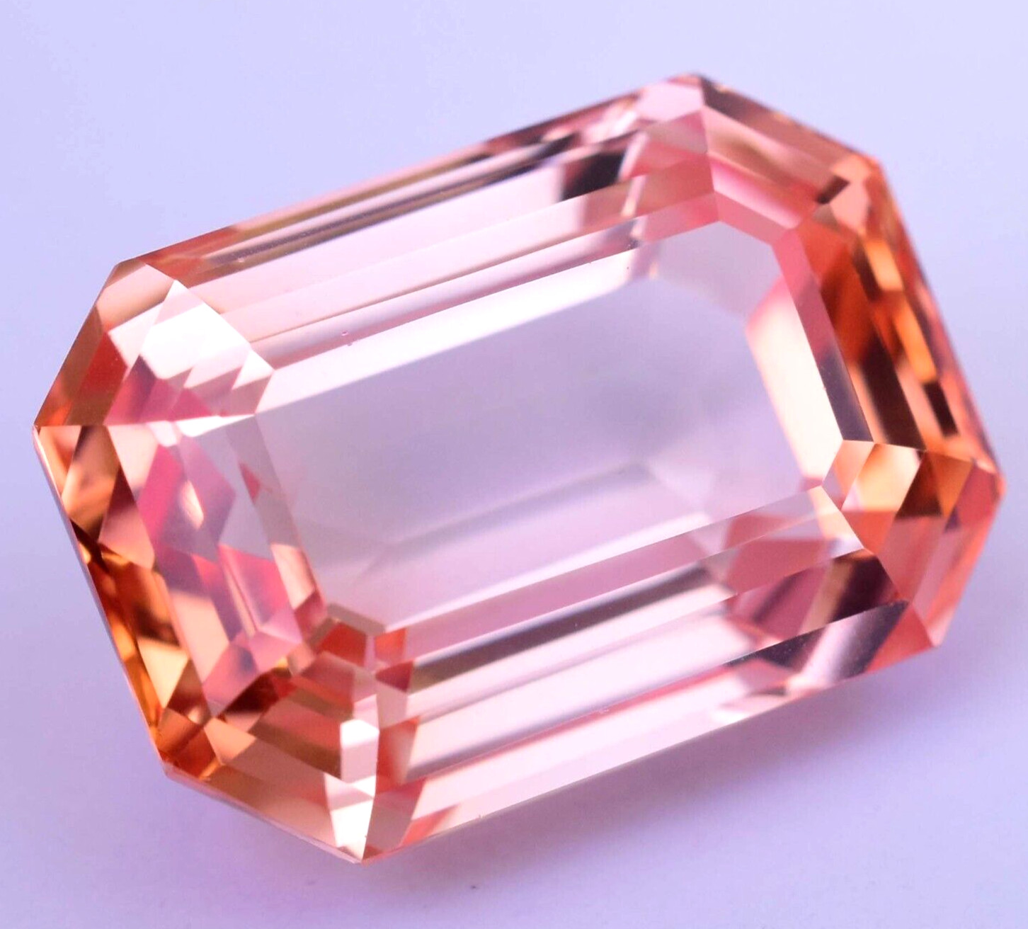 Natural imperial Topaz 24.70 Ct Octagon Stunning Unheated AGL Certified Gemstone