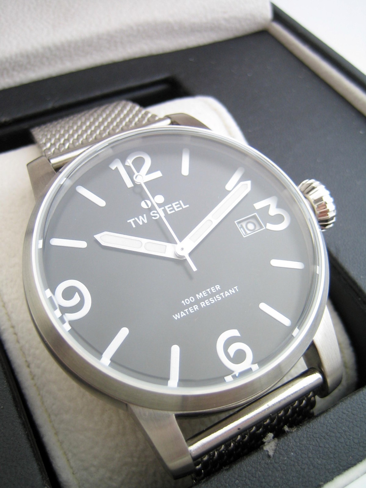 TW STEEL WATCH MENS MAVERICK MB11 STAINLESS STEEL MILANESE MESH QUARTZ GENUINE